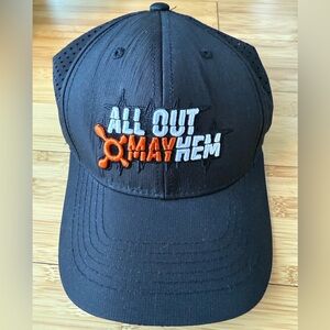 Orangetheory Black Nylon All Out Mayhem Hat NWOT